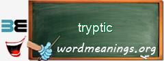 WordMeaning blackboard for tryptic